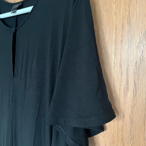 J. Jill Black Midi Dress with Keyhole Detail women’s size extra large - Picture 7 of 8